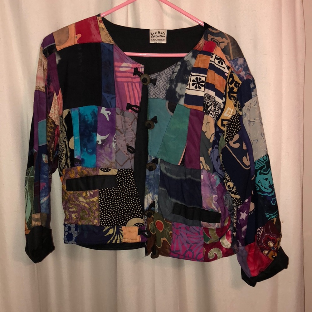 •vintage patchwork kosi Bali collection jacket•